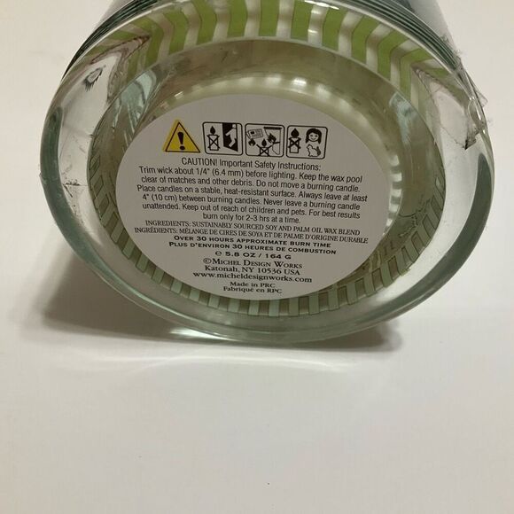 Michel Design Works Island Breeze Cloche Candle. NWT. Sealed. Tropical green gin - Picture 4 of 12